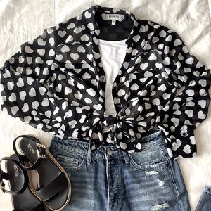 Black Long Sleeve Blouse Size S